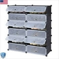 12Cube DIY Modular Shoe Storage Organizer Closet Shelf Rack