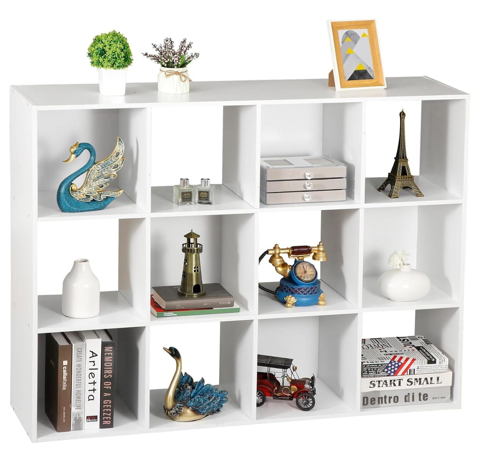 12-Cube Storage Organizer, Bookcase, Cubical Storage Shelf, Cabinets ...