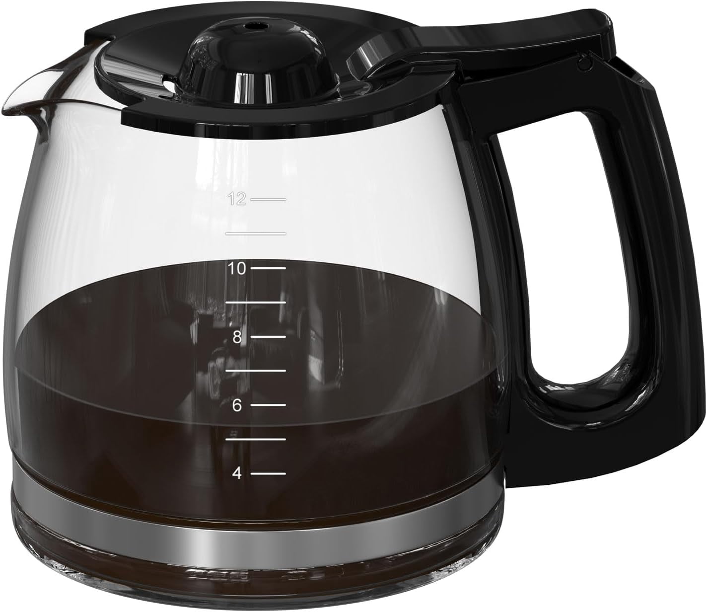 12 Cup Coffee Maker Carafe Replacement Pot Compatible with Hamilton Beach Flexbrew Models: 49902 49915 49905C CM4309 49317 49467 49611 49904 49934 46230 46290 46293 Part Number: 990136800