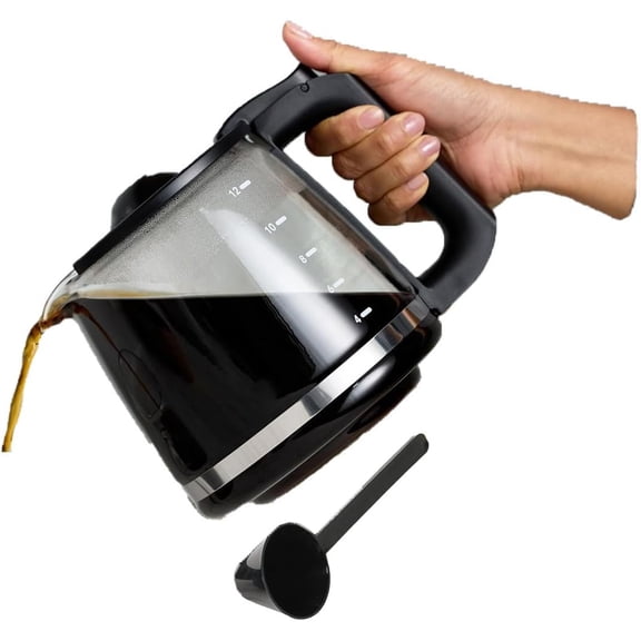 12-Cup Coffee Maker Pot Replacement Compatible For Coffee Maker Models RF, LM, PC, SC Series BVMC-RF300, BVMC-MSX23-NLY, BVMC-MMX23,BVMC-SC12BL1-2,BVMC-PL12BL1-NP,BVMC-EM100 Series