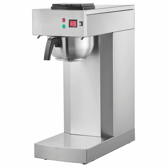 12 Cup Commercial Coffee Maker with Thermal Carafe, Stainless Steel Drip Brewer for Office, Restaurant, Cafe, Fast Brewing