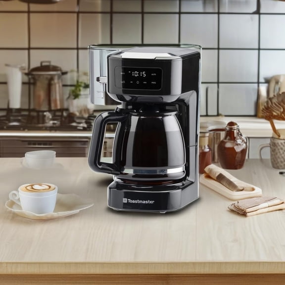 12-Cup Digital Touchscreen Drip Coffee Maker - Programmable Automatic Coffee Machine - Kitchen Appliance with Keep Warm Setting