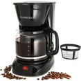 12Cup Drip Coffee Maker with AutoOff, Reusable Filter, Glass Carafe Illuminated