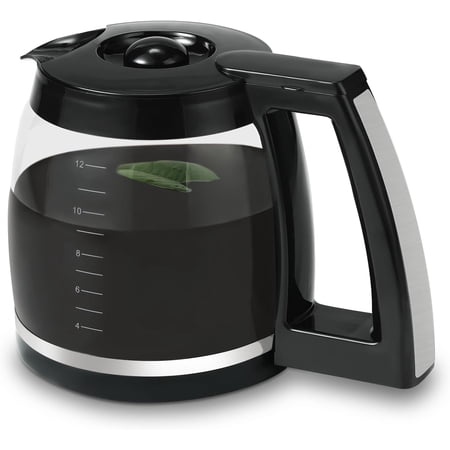 12-Cup Glass Coffee Carafe Replacement Compatible with Cuisinart Coffee Makers- Coffee Pot Replacement 12 Cup Fits Models DCC-1200PRC, DCC-1100BK, DGB-550BK, CHW-12, SS-12