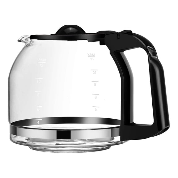 12-Cup Glass Coffee Carafe Replacement Dishwasher Safe Universal Fit for Coffee Makers