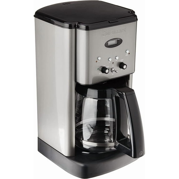 12 Cup Maker Coffee Maker, Black Stainless Steel
