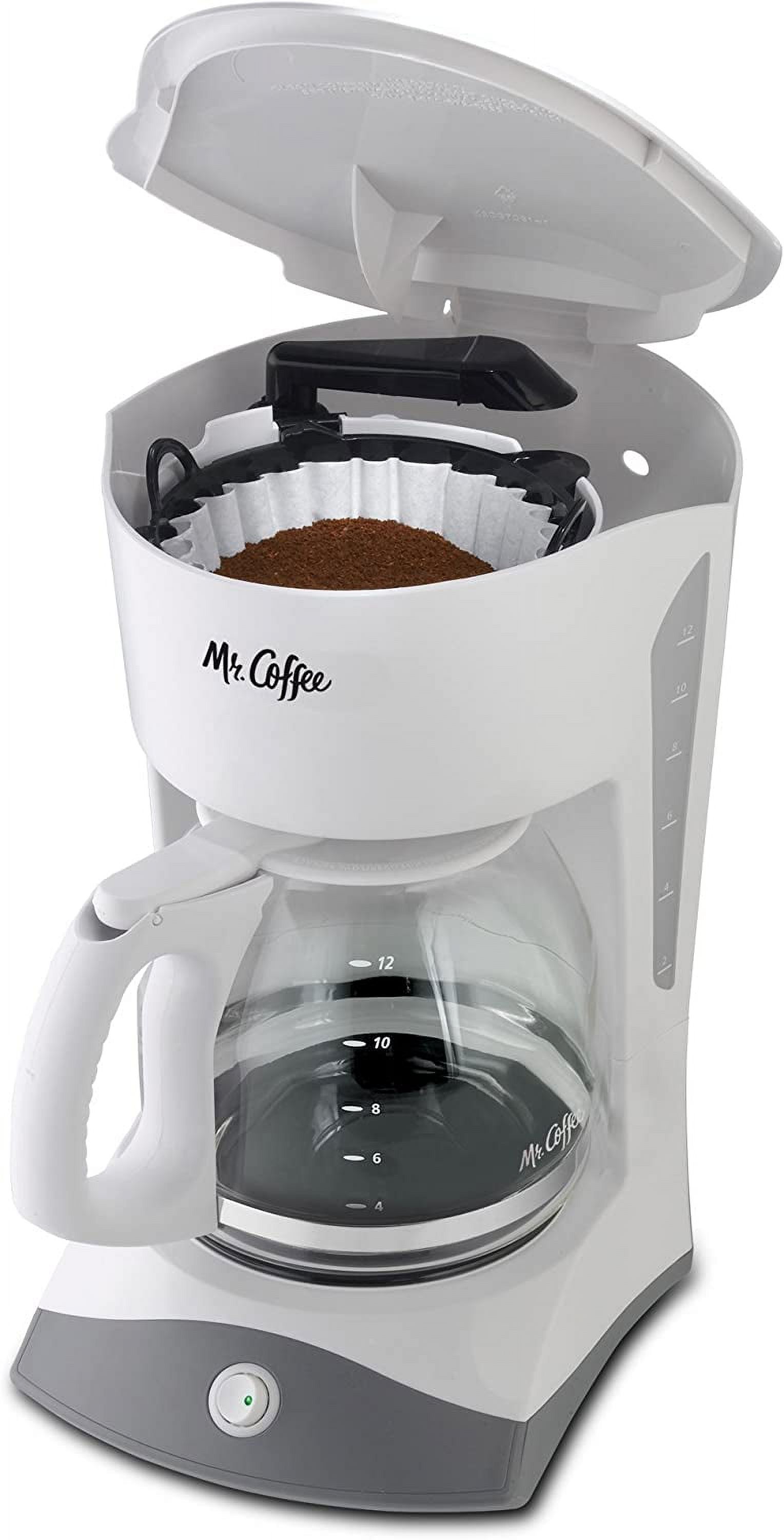 12-Cup Manual Coffee Maker: Rich-Tasting, No-Fuss Brewing with Grab-A-Cup Auto Pause Removable Basket|12 Cup Manual Coffee Maker: No Fuss, Rich Brewing. Removable Grab-Acup Auto Pause Basket.