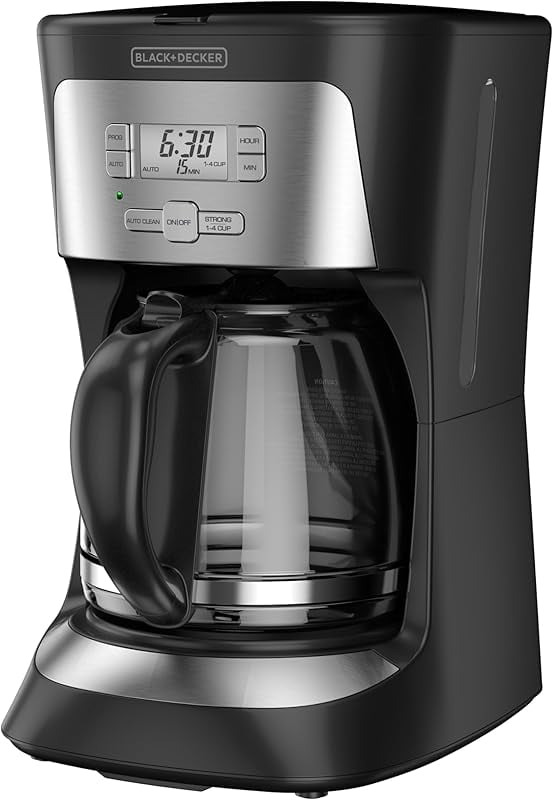 12-Cup Mill and Brew Coffee Maker, Automatic Grind and Brew Drip Coffee Machine, Programmable, Sneak-A-Cup, Reusable Filter.-xlk