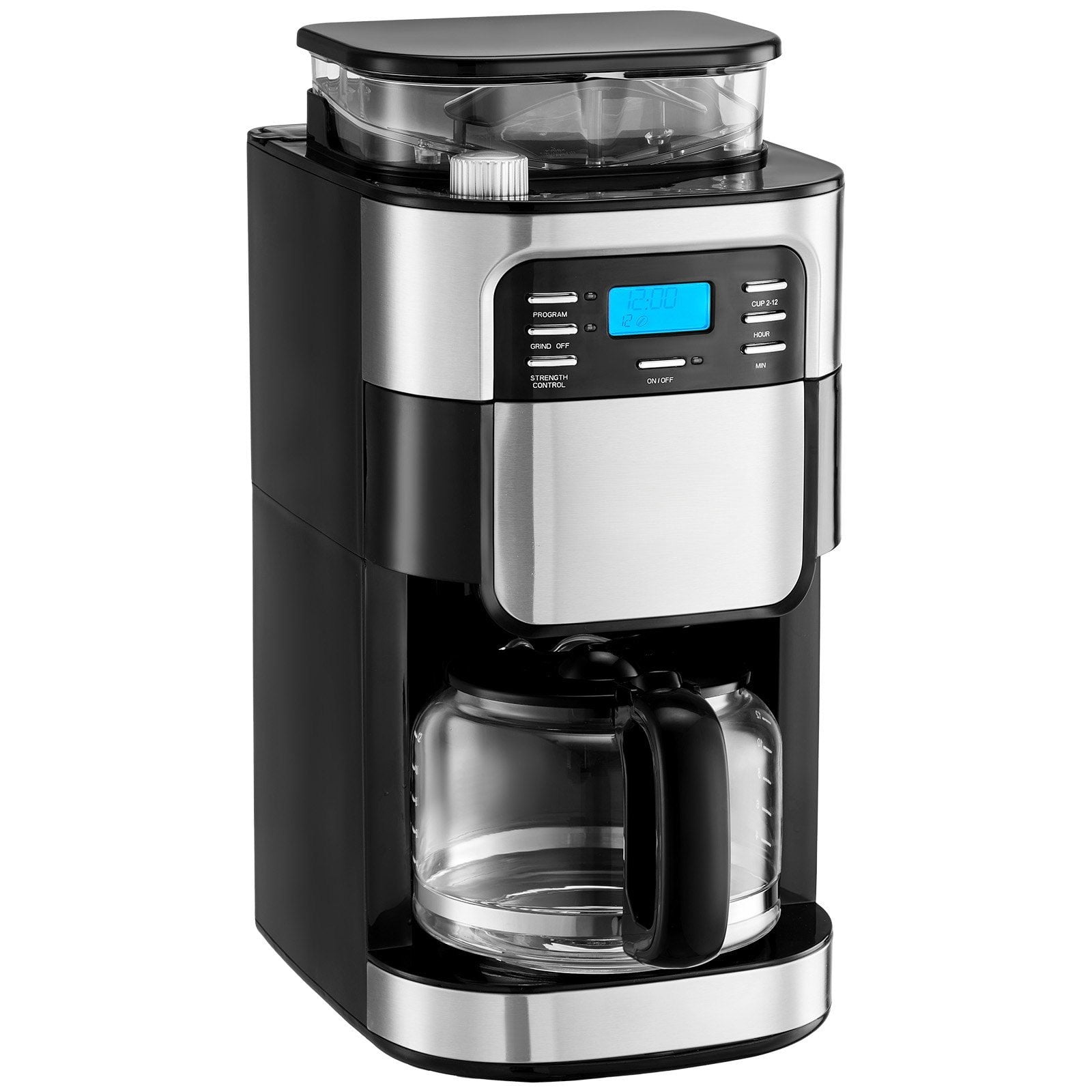 12-Cup Programmable Coffee Maker - 24-Hour Auto Brew Timer - Drip ...
