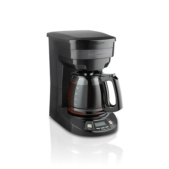 12 Cup Programmable Coffee Maker - BLACK