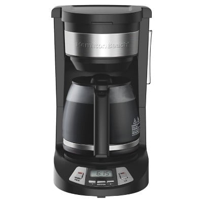 12 Cup Programmable Coffee Maker - Black - Drip Coffee Machine, Nonstick Hot Plate, Brew Pause