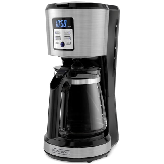 12-Cup Programmable Coffee Maker with VORTEX Brewing Technology for Rich Flavor