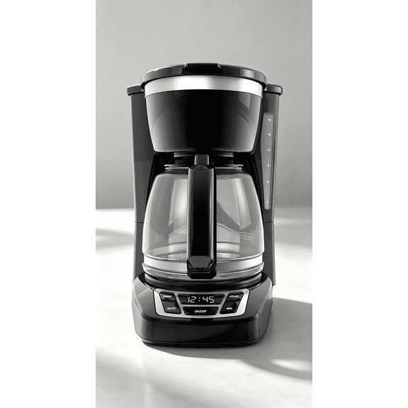 12 Cup Programmable Digital Coffeemaker with Sneak-A-Cup & Auto Shutoff, Black