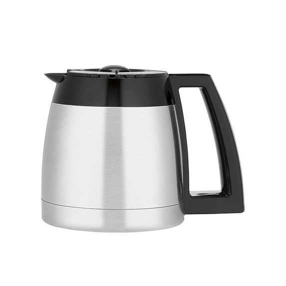 12-Cup Stainless Thermal Carafe, 12 Quarts Coffee Carafe, Coffee Bottle with Handle and Lid for Keeping Hot Coffee & Water Hot Beverage, Black