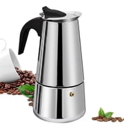 12 Cup Stainless Steel Moka Pot, 600ml Stovetop Espresso Maker, Italian Coffee Maker Compatible with Induction, Gas, Electric Stoves, 20 oz