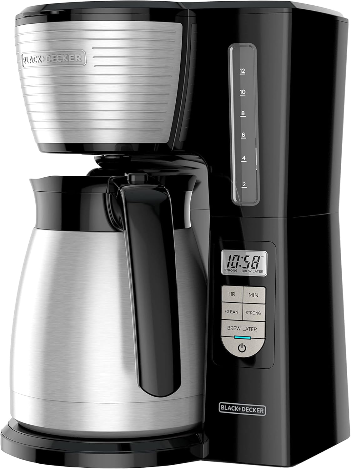 12 Cup Thermal Programmable Coffee Maker with Brew Strength and VORTEX