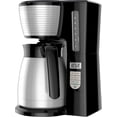 thumbnail image 1 of 12 Cup Thermal Programmable Coffee Maker with Brew Strength and VORTEX Technology, Black/Steel, 1 of 9