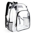 thumbnail image 1 of Kiddopark 12” Cute Clear Backpack Plastic Transparent Bookbag See Through Plastic Bookbag for Students and Everyday Life(Black), 1 of 7