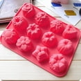 12 DIY Molds With Different FlowerShaped Silicone Mooncake Molds