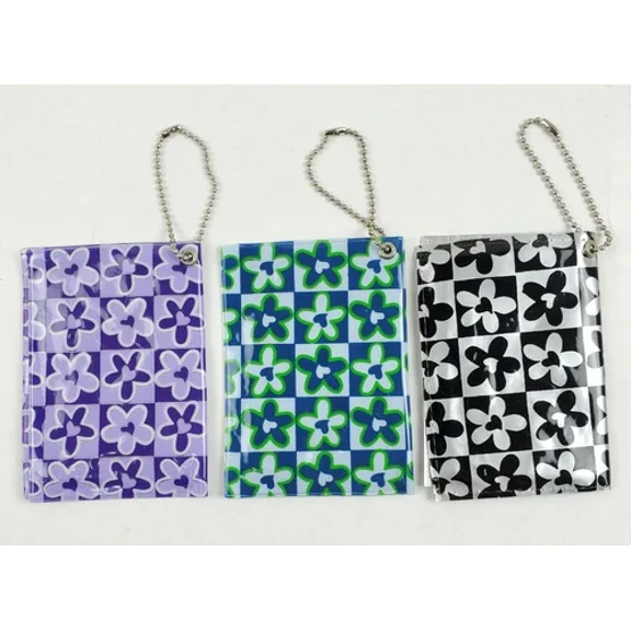 12 Daisy Credit Card Holder Organizer Book 6 Inner Pockets 2 Side Compartment