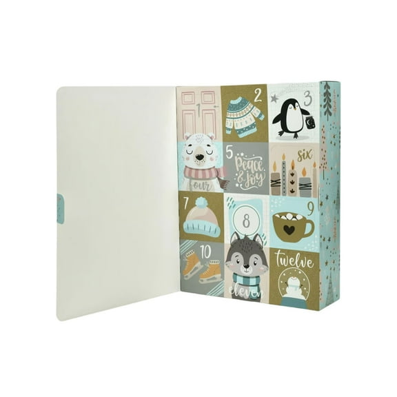 12 Day Birthday Countdown Calendar, Fillable Birthday Arrival Advent Calendar with Raffia Packaging, DIY Fill Your Own Countdown Box for Home Celebration Daily Surprise Intimate Gathering Use