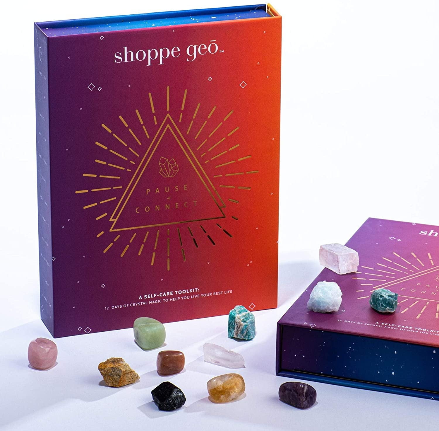12 Day Self-Care Healing Stones and Crystals Kit - Walmart.com