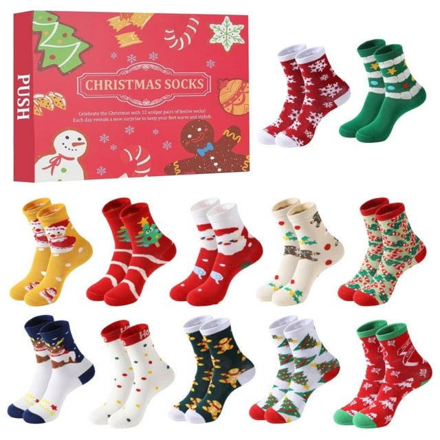 12 Days Of Christmas Socks Advent Calendar Advent Calendar 2024 Holiday