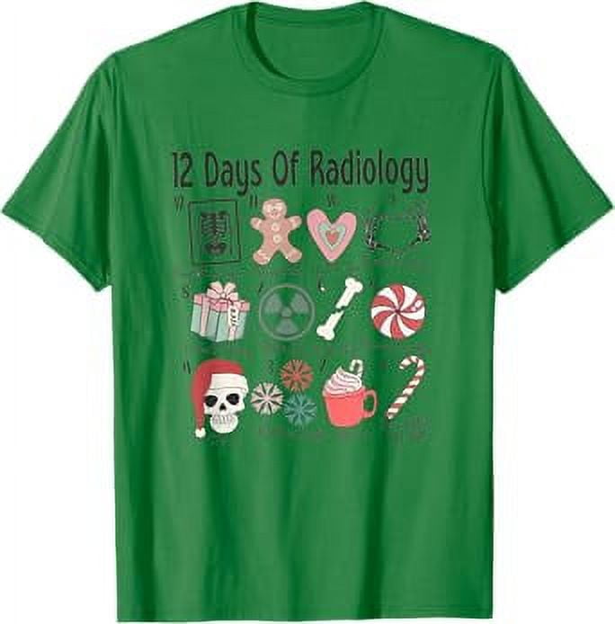 12 Days Of Radiology Christmas Xray Tech CT MRI Radiology TShirt