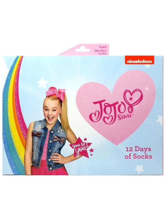 12 Days of Socks Kids JoJo Siwa Socks 12-Pack