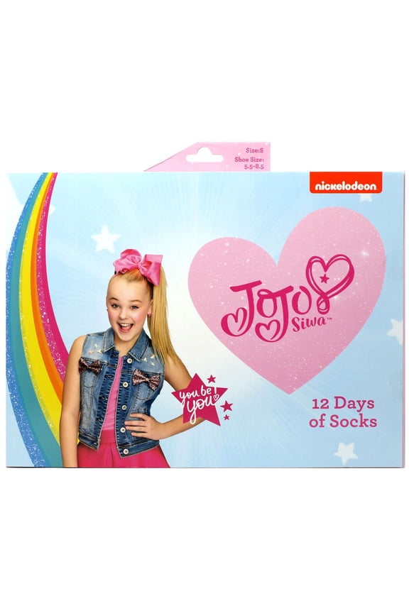 12 Days of Socks Kids JoJo Siwa Socks 12-Pack