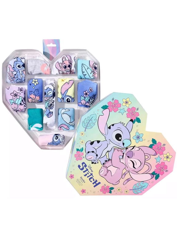 12 Days of Socks Women's Disney Lilo & Stitch Advent Calendar (Shoe Size: 5 - 10)