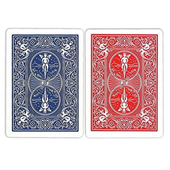 12 Decks Bicycle Pinochle Cards (6 Red / 6 Blue)