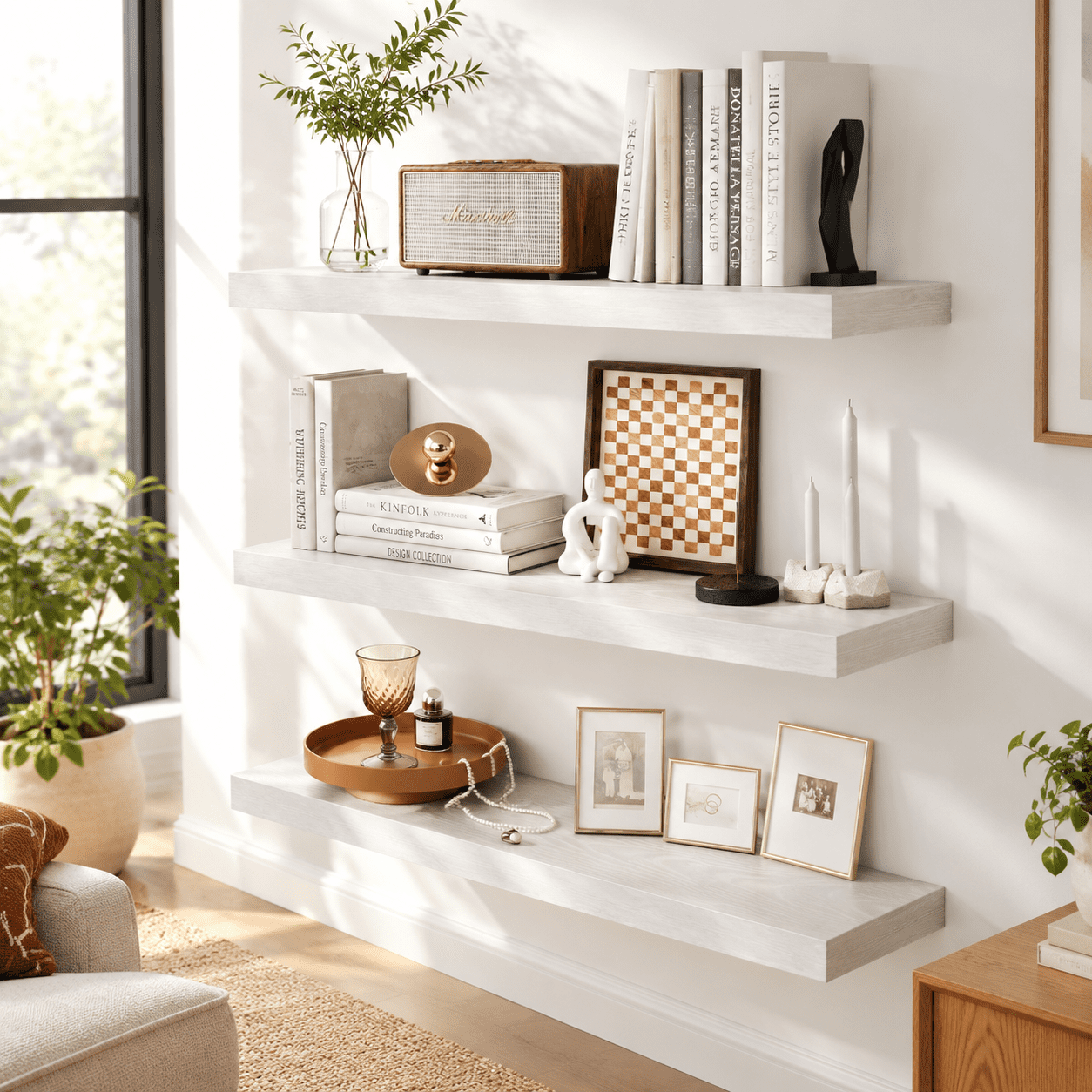 12 Deep Floating Shelves For Wall | 30w X 12d Large 3 Pack Storspace ...
