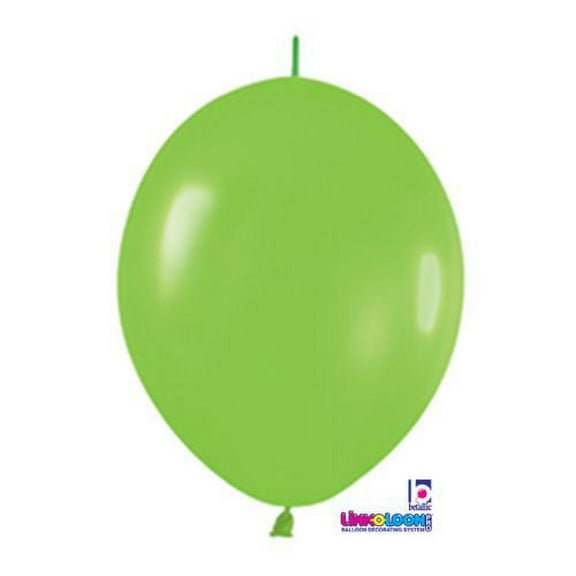 12" Deluxe Key Lime Link O Loon Balloons, Pack/50