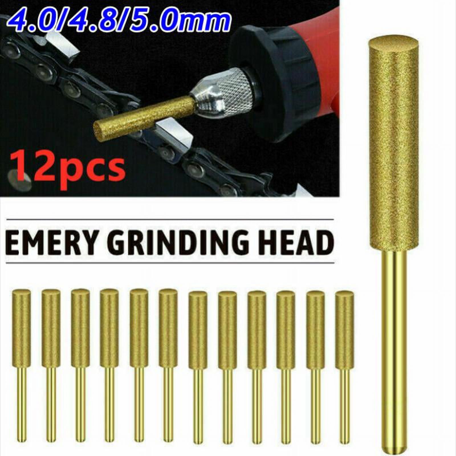12× Diamond Chainsaw Sharpener Burr Grinder Chain Saw Drill Bits for