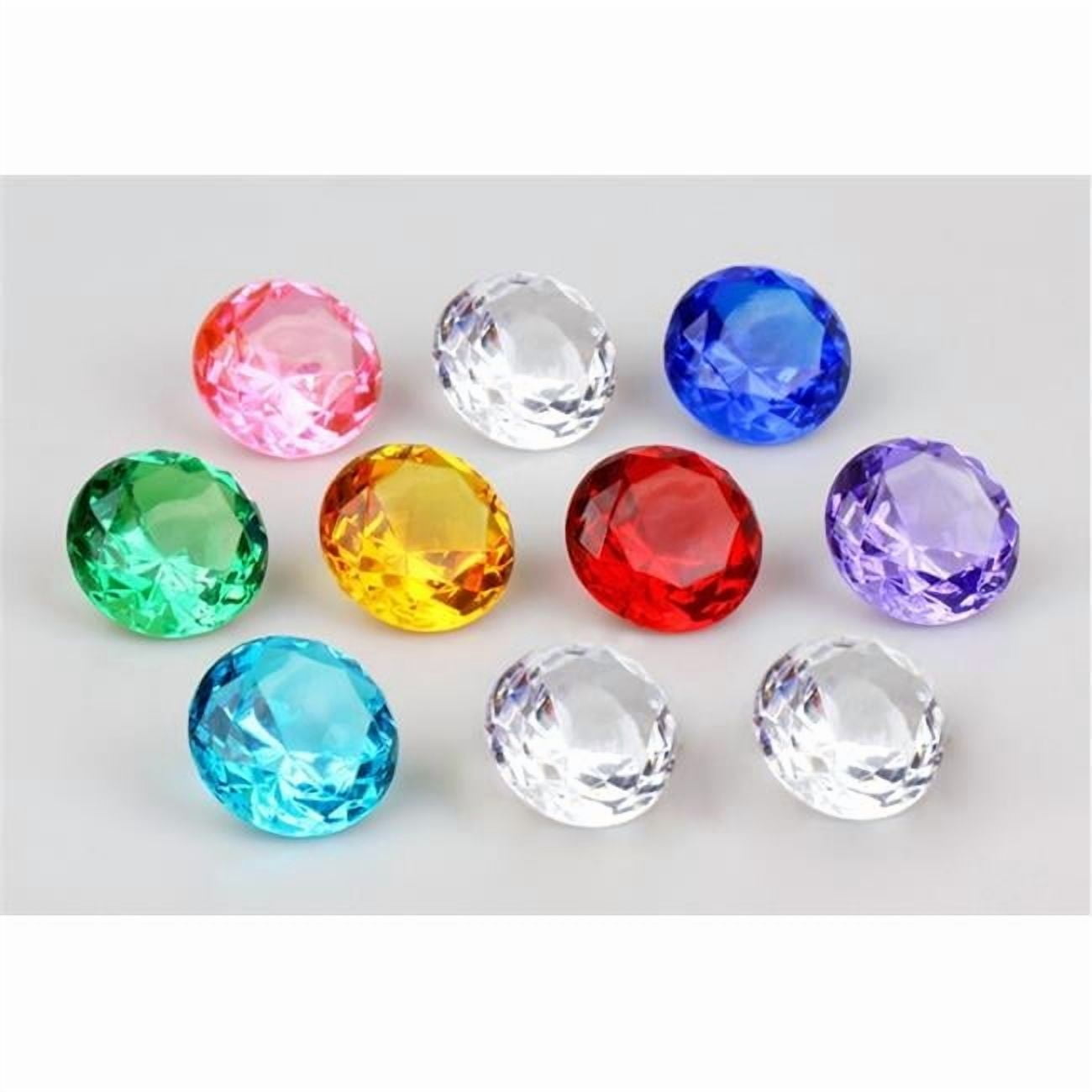 12 Diamond Shaped Crystal Gems & Treasure