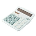 thumbnail image 1 of 12 Digit Calculator, Dual Power Solar and Battery Desktop Calculator with Large LCD Display, Basic Financial Calculator for Office, School, Business, and Accounting Use, 1 of 9