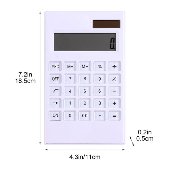 12 Digit Desk Calculator, Desktop Calculators with Large LCD Display & Big Buttons, Dual Power Solar & Battery, Standard Basic 4 Function Calculator for Classroom, Office, Home, Business, Teachers