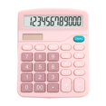 thumbnail image 1 of Cute 12 Digit Desktop Calculator with Big Buttons Dual Power Solar Battery Large Display Screen for Office Teachers Students School Home Business Financial Calculations, 1 of 9