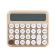 thumbnail image 1 of 12 Digits Mechanical Switch Calculator Large LCD Display Desktop Button Financial Beige, 1 of 8