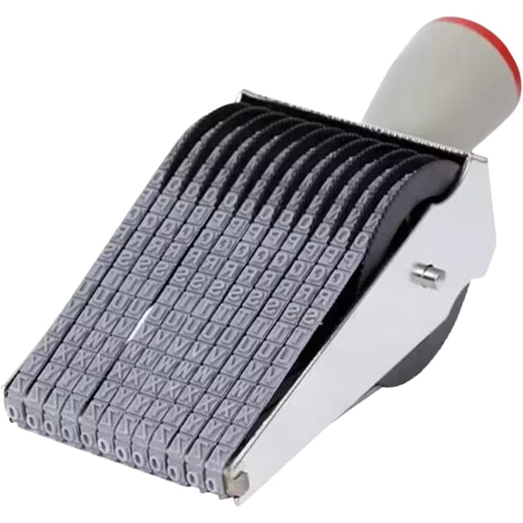 12 Digits Roller Stamp: 26 Alphabet Rolling Stamp Personalized English Alphabet Number Symbol Rolling Wheel Stamp Multi-Function DIY Scrapbooking Roller Stationery
