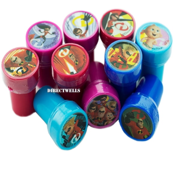 12 Disney Incredibles 2 Authentic Licensed Self Inking Stampers
