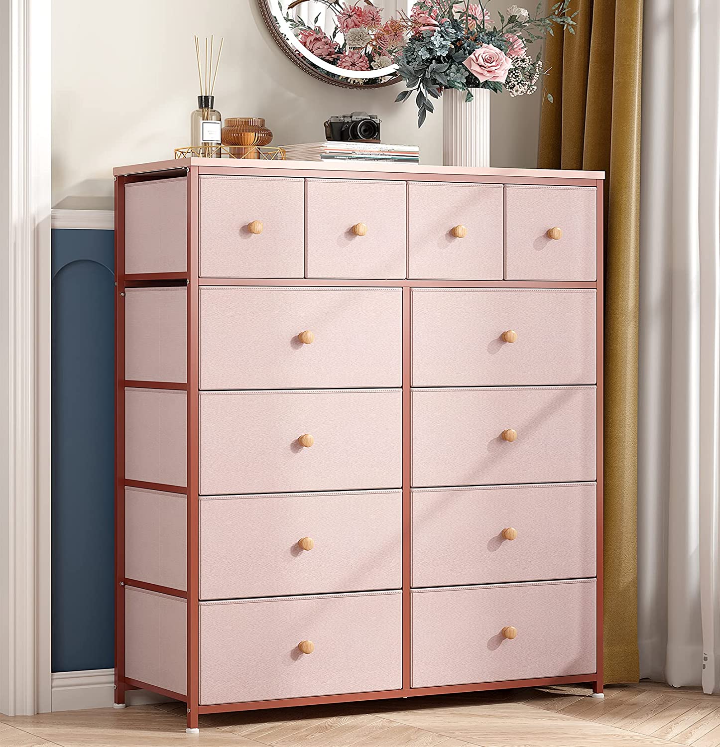 12 Drawer Dresser for Bedroom Tall Dressers for Girls Kids Bedroom with