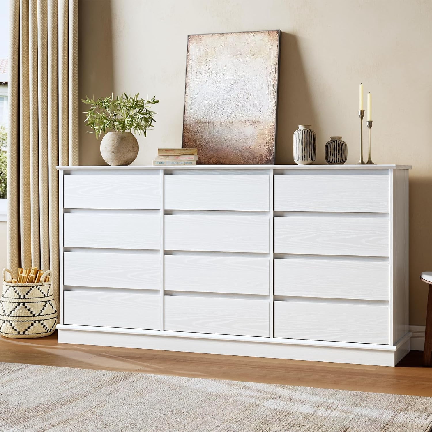 12 Drawer Dressers for Bedroom, Chest of Drawers with Deep Drawers — free download
