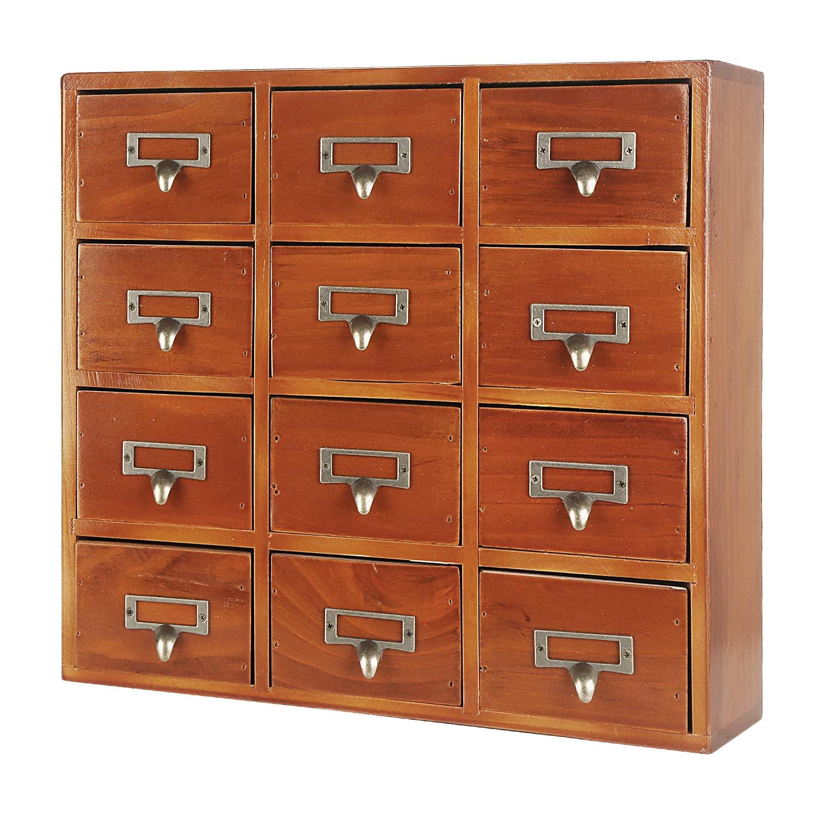 4-Tier Wooden Desktop Organizer With 16 Drawers – Stackable Apothecary Craft Cabinet For Storage