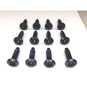 MJR Automotive 16-Piece Door & Hood Hinge Torx Screw Set For 2007-2017 Jeep Wrangler JK - Black Oxide