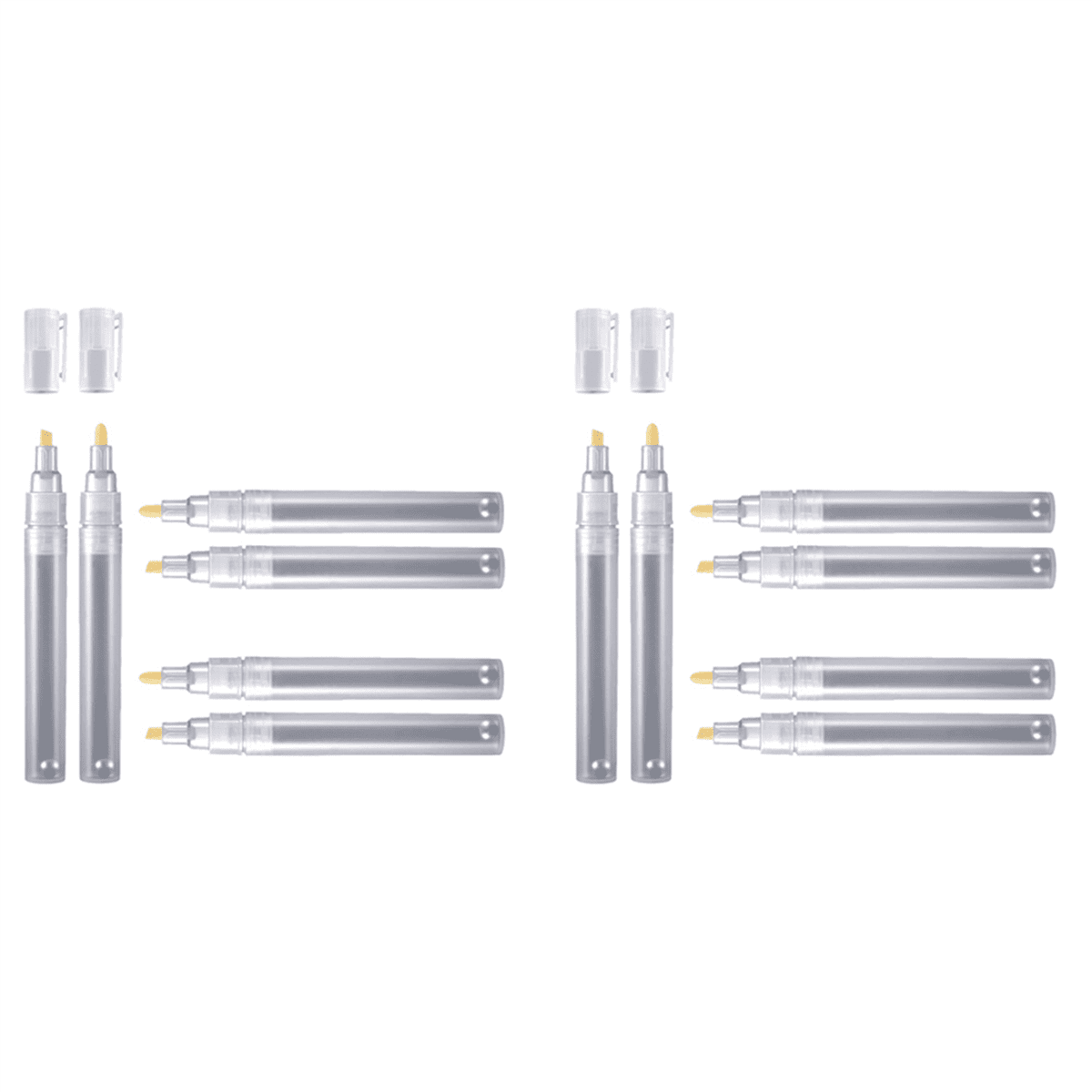 12 Empty Fillable Blank Paint Pen Markers Refillable Paint Pen Fine Tip