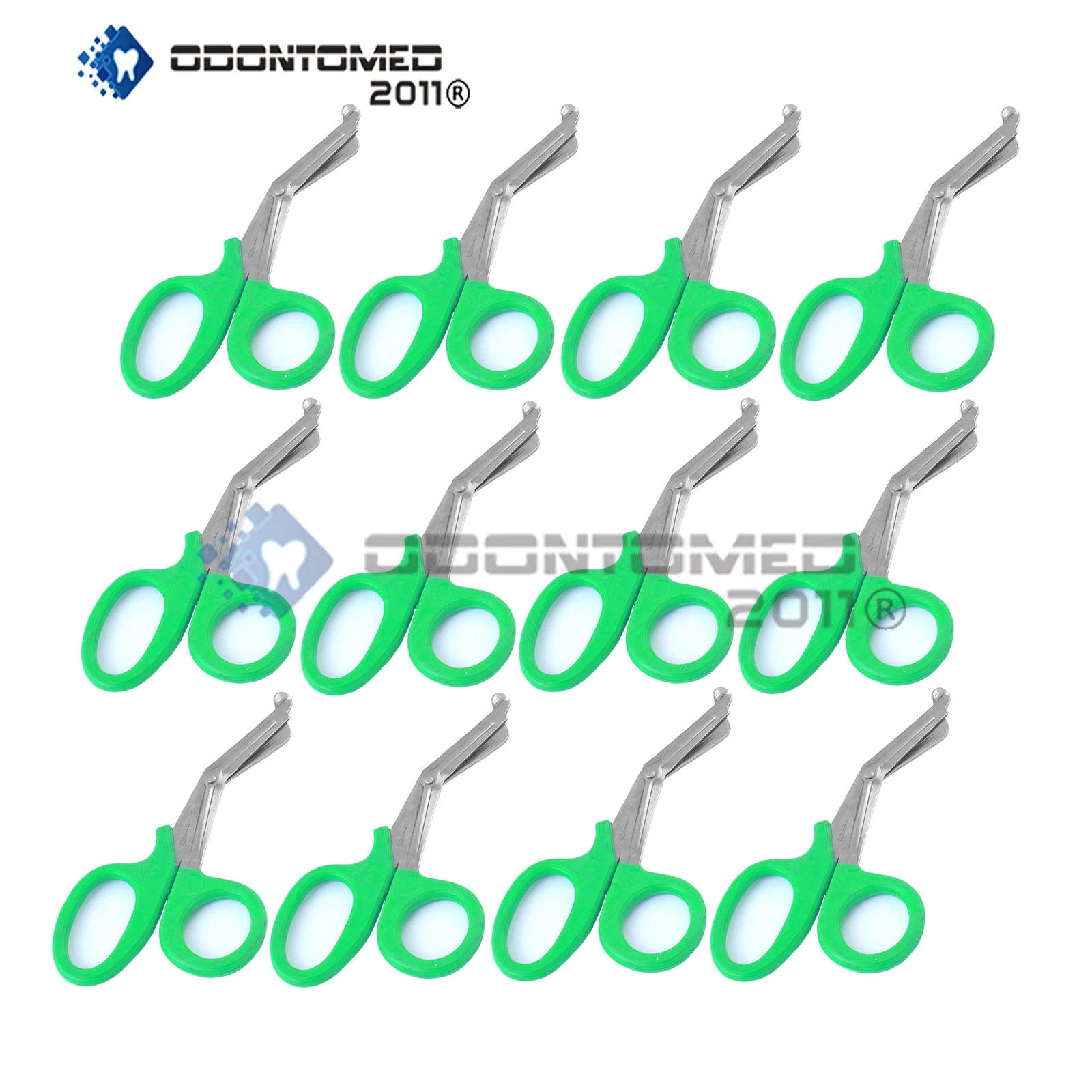 12 Emt Utility Scissors Shears 5.5" Green Colored