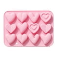 12 Even 6 Different Kinds Of Love Shape Silicone Molds Baking Chocolate