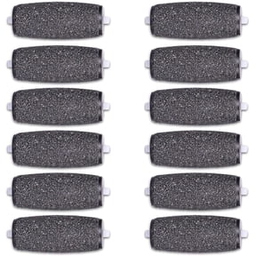 FGLHS 12 Extra Coarse Replacement Roller Refill Heads Compatible with Perfect Electronic Foot File with Diamond Crystals